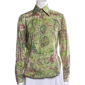 ETRO Women’s Button Down Top Size 48 Size 12
